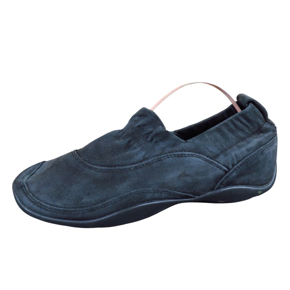 Dansko Cadence Women Slip On Flat Shoe Size 38 Casual Comfort Black Nubuck